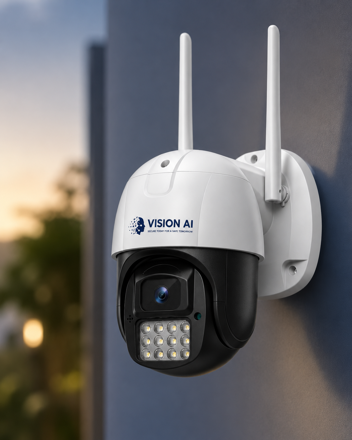 Vision AI 3MP Smart WiFi IP Camera with 355° Pan, 90° Tilt, AI Human Detection & Auto Tracking
